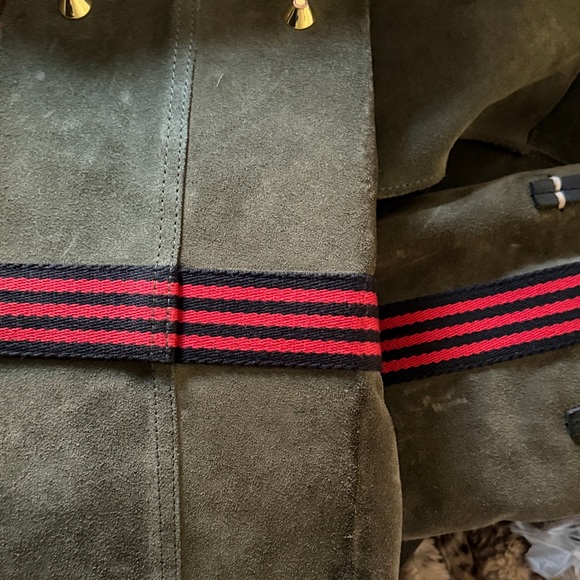 Clare V. Stylish Olive Green Suede Bag - Picture 3 of 4